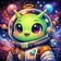 A colorful geometric animal mascot with vibrant colors, ideal for a friendly user profile picture.